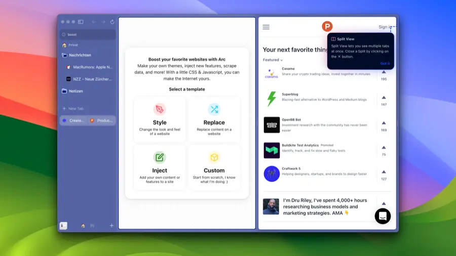 Arc 浏览器 - Arc Browser Screenshot 03